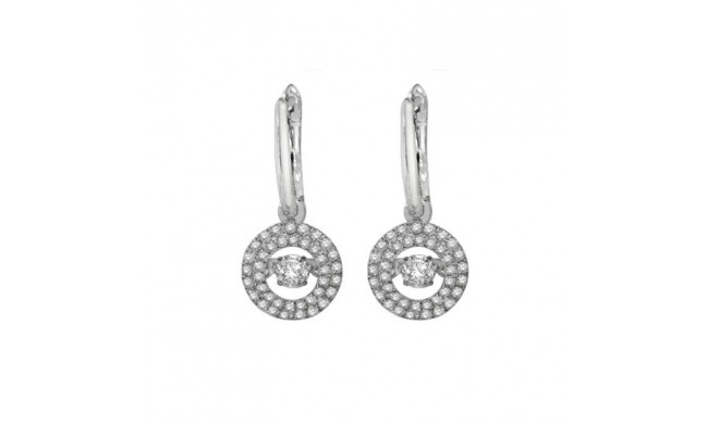 Gems One 14KT White Gold & Diamond Rhythm Of Love Fashion Earrings  - 1/2 ctw - ROL1033-4WC