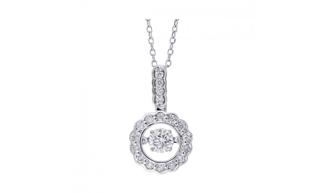 Gems One 14Kt White Gold Diamond (1/3Ctw) Pendant - PD33441-4WD