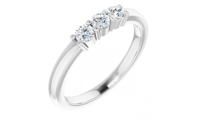 14K White 1/3 CTW Diamond Anniversary Band - 1239756001P