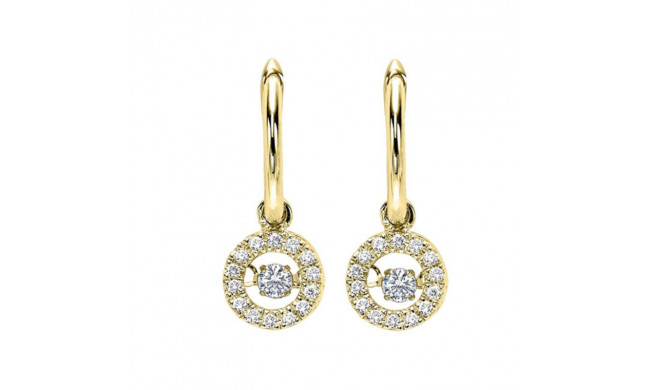 Gems One 10KT Yellow Gold & Diamond Rhythm Of Love Fashion Earrings   - 1/4 ctw - ROL1026-1YC