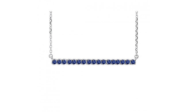 Gems One 14Kt White Gold Sapphire (1/3 Ctw) Pendant - PD31854-4WNS
