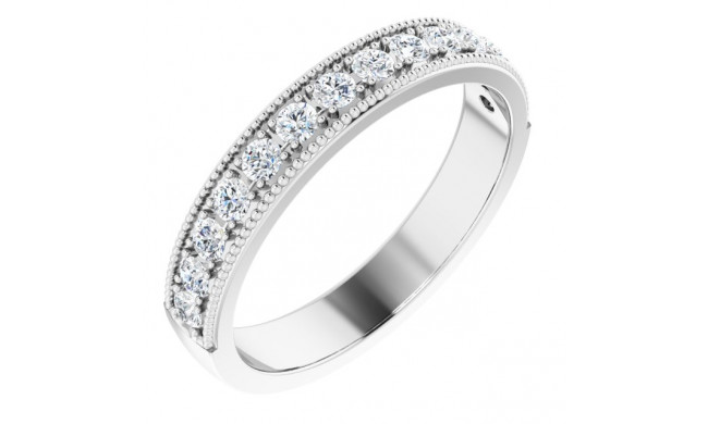 14K White 3/8 CTW Diamond Anniversary Band - 123069604P