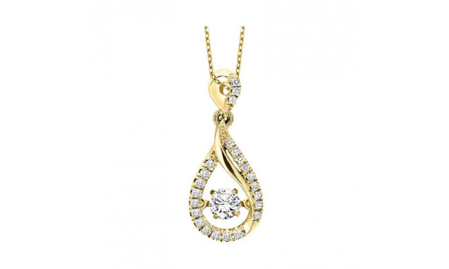 Gems One 10KT Yellow Gold & Diamond Rhythm Of Love Neckwear Pendant  - 1/6 ctw - ROL1197-1YC