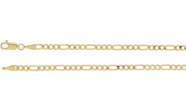 14K Yellow 3 mm Solid Figaro 7 Chain - CH931940P