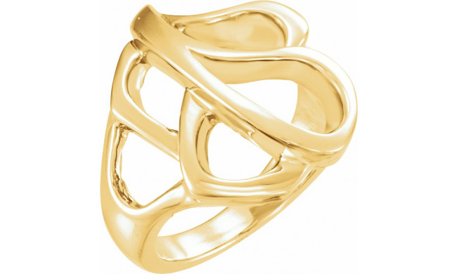 14K Yellow Metal Fashion Ring - 551037104P