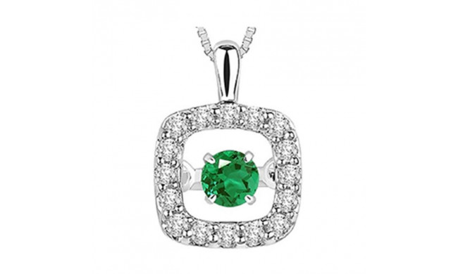 Gems One 14KT White Gold & Diamond Rhythm Of Love Neckwear Pendant   - 1/5 ctw - ROL1097-4WC