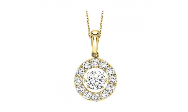 Gems One 14KT Yellow Gold & Diamond Rhythm Of Love Neckwear Pendant  - 1 ctw - ROL1150-4YC