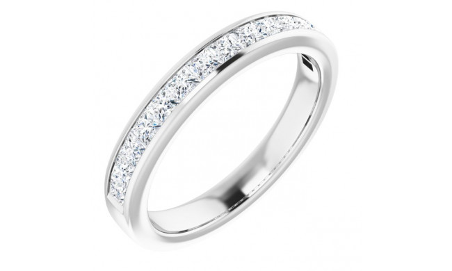 14K White 3/4 CTW Diamond Anniversary Band - 12298160096P