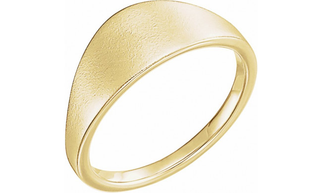 14K Yellow 21x7 mm Geometric Signet Ring - 51717102P