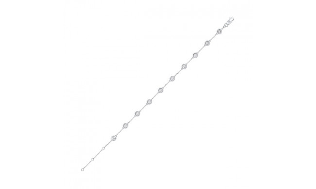Gems One 14Kt White Gold Diamond (1Ctw) Bracelet - BC10059-4WF