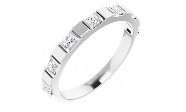 14K White 1/3 CTW Diamond Anniversary Band - 123490600P