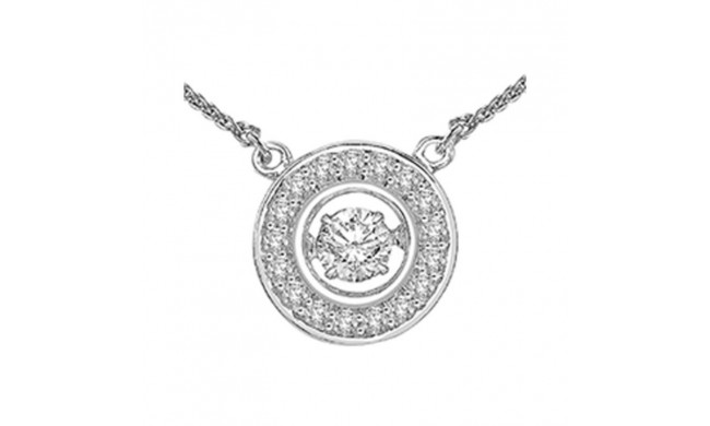 Gems One 14KT White Gold & Diamond Rhythm Of Love Neckwear Pendant  - 1/4 ctw - ROL1067-4WC