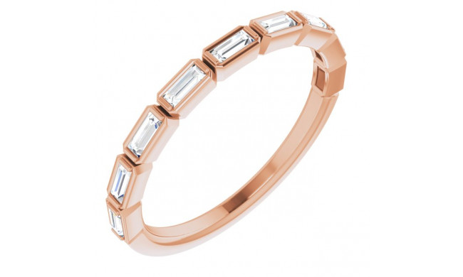 14K Rose 1/4 CTW Diamond Anniversary Band - 123020602P