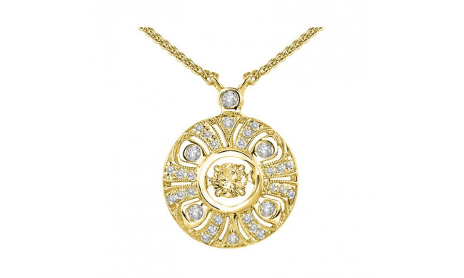 Gems One 14KT Yellow Gold & Diamonds Stunning Neckwear Pendant - 1-5/8 ctw - ROL1041IL-4YC