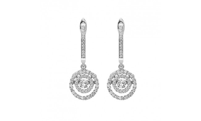 Gems One 14KT White Gold & Diamond Rhythm Of Love Fashion Earrings  - 1/2 ctw - ROL2013-4WC