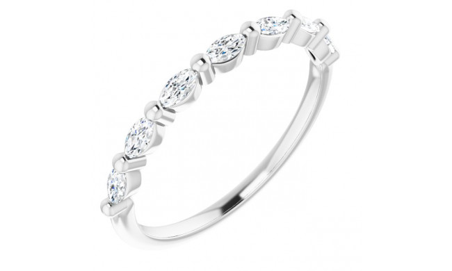 14K White 1/3 CTW Diamond Anniversary Band - 1236026001P