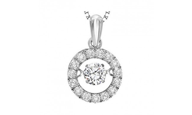 Gems One 14KT White Gold & Diamond Rhythm Of Love Neckwear Pendant  - 1/5 ctw - ROL1099-4WC