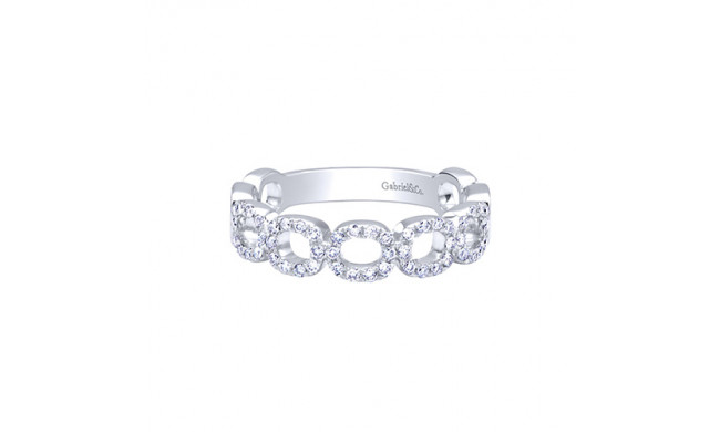 Gabriel & Co. 14k White Gold Diamond Stackable Ladies' Ring