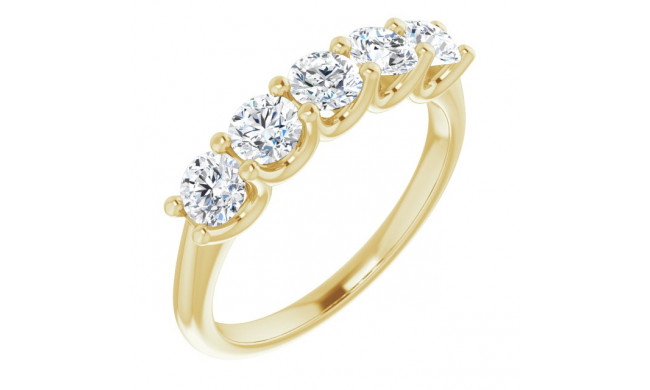 14K Yellow 1 CTW Diamond Anniversary Band - 1233896009P