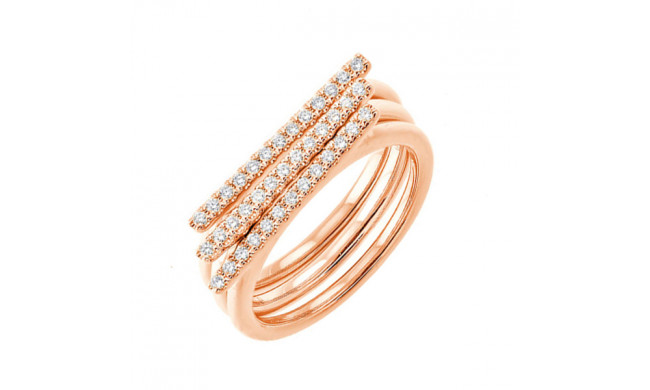 Gems One 10Kt White Yellow Rose Gold Diamond (1/4Ctw) Ring - RG11796-1WYPSC