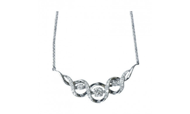 Gems One 14KT White Gold & Diamond Rhythm Of Love Neckwear Pendant  - 1 ctw - ROL1183-4WC