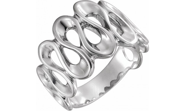 14K White Freeform Ring - 541422394P