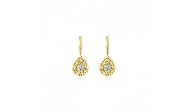 Gabriel & Co. 14k Yellow Gold Hampton Diamond Drop Earrings - EG10895Y45JJ