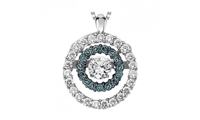 Gems One 14KT White Gold & Diamond Rhythm Of Love Neckwear Pendant  - 3/8 ctw - ROL1013-4WCBL