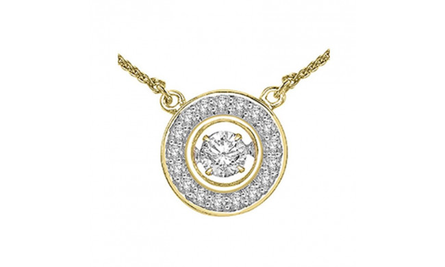 Gems One 14KT Yellow Gold & Diamond Rhythm Of Love Neckwear Pendant  - 1/4 ctw - ROL1067-4YC