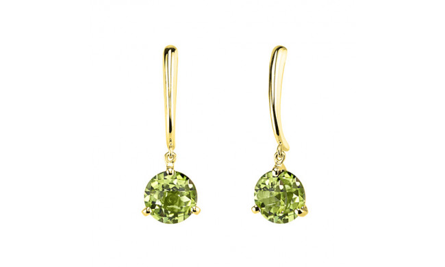 Stanton Color 14k Gold Peridot Dangle Earrings