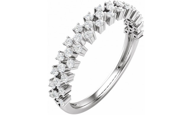 14K White 1/3 CTW Diamond Anniversary Band - 653593601P