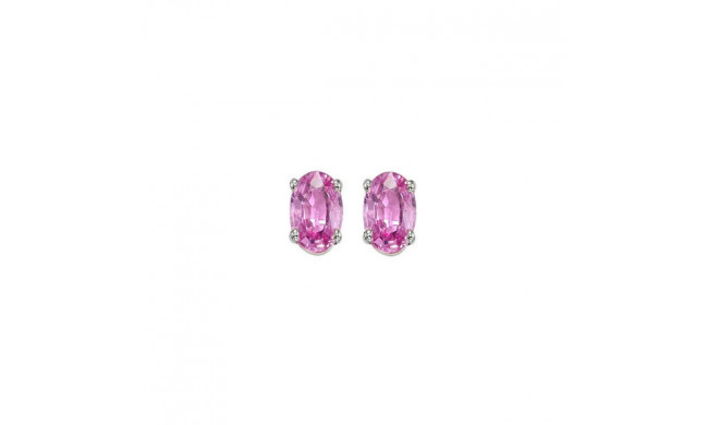 Gems One 14Kt White Gold Pink Sapphire (1/2 Ctw) Earring - EPO53-4W