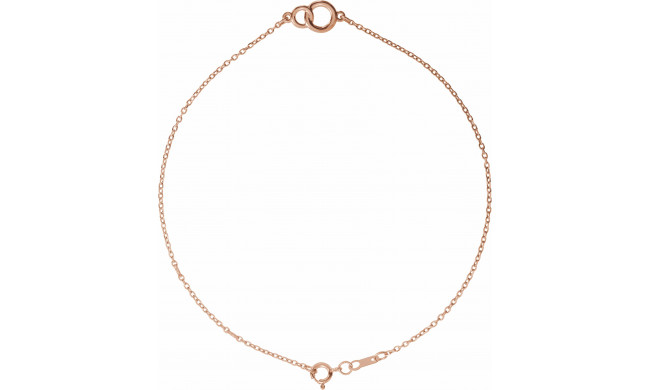 14K Rose Interlocking Circle Bracelet - BRC773103P