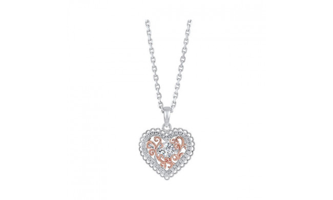 Gems One Silver Cubic Zirconia Pendant - PD10372-SSWP
