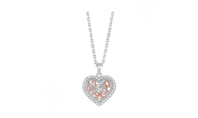 Gems One Silver Cubic Zirconia Pendant - PD10372-SSWP