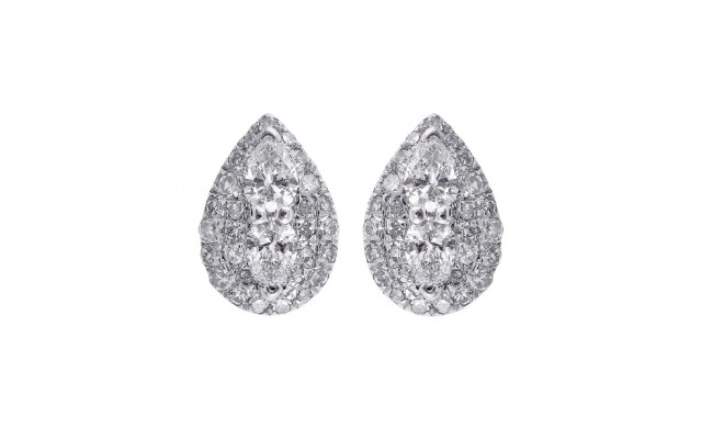 Gems One Silver Diamond (1/4Ctw) Earring - ER32626-SSDSC