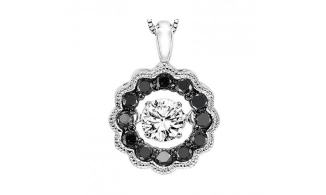Gems One 14KT White Gold & Diamond Rhythm Of Love Neckwear Pendant  - 3/8 ctw - ROL1052-4WCBK