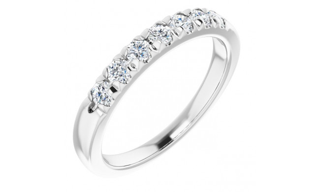 14K White 3/8 CTW Diamond Anniversary Band - 1238816012P