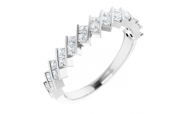 14K White 1/2 CTW Diamond Anniversary Band - 123611600P