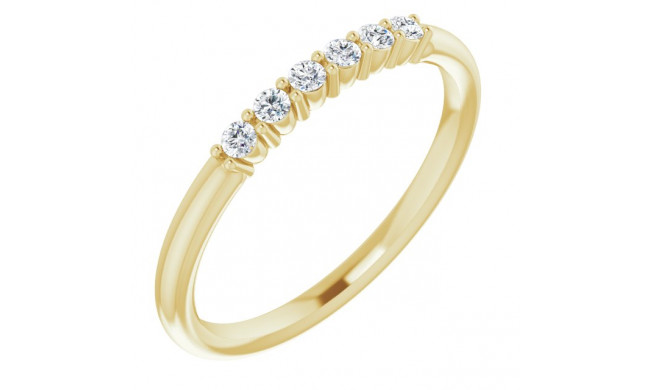 14K Yellow 1/8 CTW Diamond Stackable Ring - 123288601P