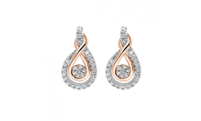 Gems One Mix Metal P-Gold Silver Diamond (1/5Ctw) Earring - ER10089-SGPSC