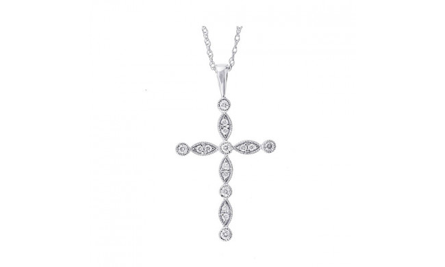 Gems One 14Kt White Gold Diamond (1/8Ctw) Pendant - PD33045-4WD