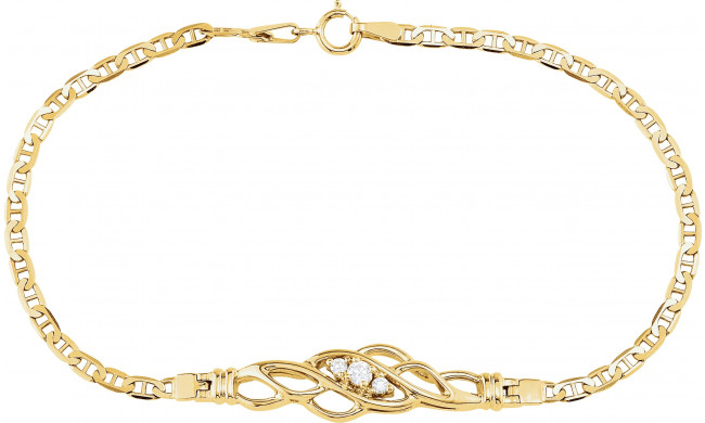 14K Yellow 1/8 CTW Diamond 7 1/2 Bracelet - 60944209560P