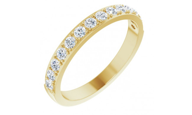 14K Yellow 3/8 CTW Diamond Anniversary Band - 122974604P