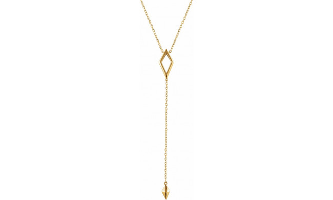 14K Yellow Geometric Y 16-18 Necklace - 65230360001P