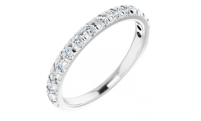 Platinum 1/2 CTW Diamond French-Set Anniversary Band - 1238836011P