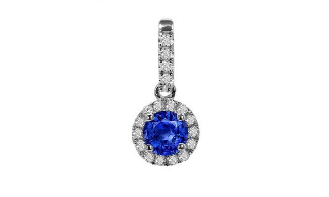 Stanton Color 14k Gold Blue Sapphire Pendant