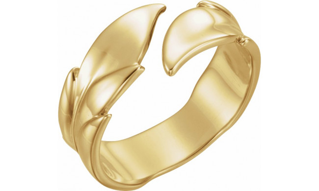 14K Yellow Leaf Ring - 51662102P