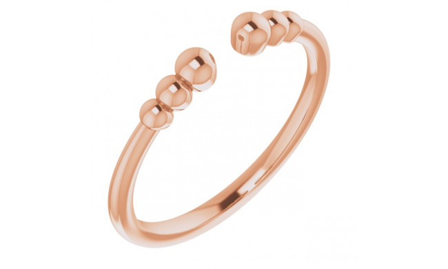 14K Rose Beaded Ring - 51676103P