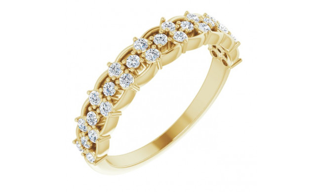 14K Yellow 3/8 CTW Diamond Anniversary Band - 124104601P